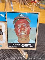 MaxSold Auction: Topps Gum Trading Hank Aaron The Sporting News Baseball Card, 1960s - Maple Ridge (British Columbia, Canada) PARTNER MANAGED Estate Sale Online Auction - Blanshard Street