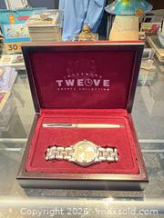 MaxSold Auction: Twelve / TWEOVE Unisex Silver?Tone Quartz Watch with Matching Pen & Box - Maple Ridge (British Columbia, Canada) PARTNER MANAGED Estate Sale Online Auction - Blanshard Street
