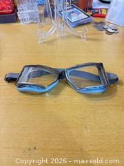 MaxSold Auction: Vintage Light Blue & Silver/Chrome Aviator / Motorcycle Goggles, Adult - Maple Ridge (British Columbia, Canada) PARTNER MANAGED Estate Sale Online Auction - Blanshard Street
