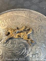 MaxSold Auction: Vintage Two-Tone Western Cowboy Oval Belt Buckle — Made in Mexico - Maple Ridge (British Columbia, Canada) PARTNER MANAGED Estate Sale Online Auction - Blanshard Street