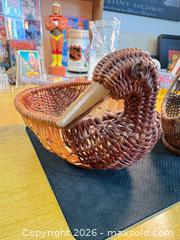 MaxSold Auction: Vtg. Lot of (2) Small Wicker Bird Duck-Shaped Decorative Baskets, Collectible - Maple Ridge (British Columbia, Canada) PARTNER MANAGED Estate Sale Online Auction - Blanshard Street