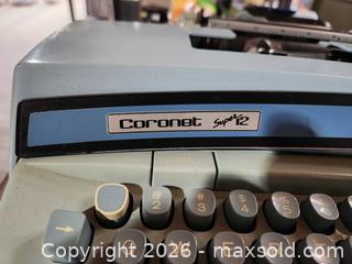MaxSold Auction: Coronet super 12 typewriter by Smith corona - Upper Moreland Township (Pennsylvania, USA) SELLER MANAGED Charity/Fundraising Online Auction - Davisville Road