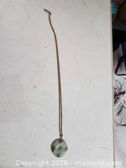 MaxSold Auction: Gold and possibly jade necklace  - Upper Moreland Township (Pennsylvania, USA) SELLER MANAGED Charity/Fundraising Online Auction - Davisville Road