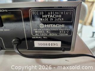 MaxSold Auction: Hitachi am-fm stereo tuner amplifier - Upper Moreland Township (Pennsylvania, USA) SELLER MANAGED Charity/Fundraising Online Auction - Davisville Road