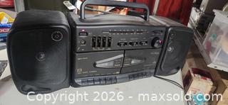 MaxSold Auction: Lenoxx sound am/fm dual tape recorder  - Upper Moreland Township (Pennsylvania, USA) SELLER MANAGED Charity/Fundraising Online Auction - Davisville Road