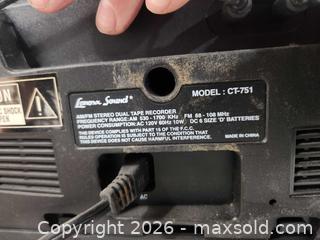 MaxSold Auction: Lenoxx sound am/fm dual tape recorder  - Upper Moreland Township (Pennsylvania, USA) SELLER MANAGED Charity/Fundraising Online Auction - Davisville Road