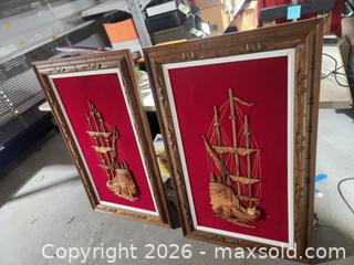 MaxSold Auction: Pair of midcentury wooden ship carvings - Upper Moreland Township (Pennsylvania, USA) SELLER MANAGED Charity/Fundraising Online Auction - Davisville Road