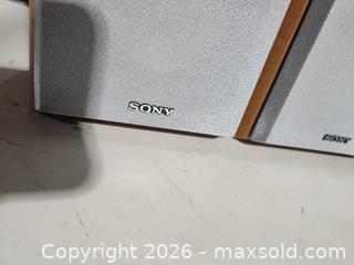 MaxSold Auction: Pair of Sony speakers - Upper Moreland Township (Pennsylvania, USA) SELLER MANAGED Charity/Fundraising Online Auction - Davisville Road