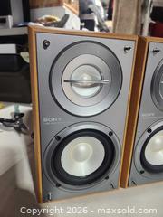 MaxSold Auction: Pair of Sony speakers - Upper Moreland Township (Pennsylvania, USA) SELLER MANAGED Charity/Fundraising Online Auction - Davisville Road