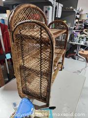 MaxSold Auction: Small vintage bamboo cane shelf - Upper Moreland Township (Pennsylvania, USA) SELLER MANAGED Charity/Fundraising Online Auction - Davisville Road