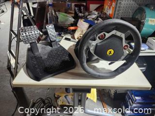 MaxSold Auction: Thrustmaster desk mounted steering wheel controller  - Upper Moreland Township (Pennsylvania, USA) SELLER MANAGED Charity/Fundraising Online Auction - Davisville Road
