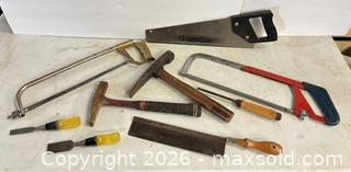 MaxSold Auction: Assorted 9-Piece Hand Tool Set for Woodworking - Lakeshore (Ontario, Canada) PARTNER MANAGED Downsizing Online Auction - County Road 42
