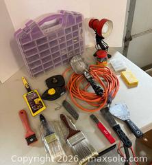 MaxSold Auction: Assorted paint brushes, putty tools, work light, extension cord - Lakeshore (Ontario, Canada) PARTNER MANAGED Downsizing Online Auction - County Road 42