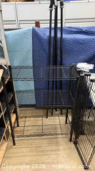 MaxSold Auction: Black Metal Wire Shelving Unit, 3 Shelves - Lakeshore (Ontario, Canada) PARTNER MANAGED Downsizing Online Auction - County Road 42