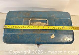 MaxSold Auction: Blue Metal Toolbox with Black & Decker Corded Drill & Assorted Bits - Lakeshore (Ontario, Canada) PARTNER MANAGED Downsizing Online Auction - County Road 42