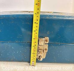 MaxSold Auction: Blue Metal Toolbox with Black & Decker Corded Drill & Assorted Bits - Lakeshore (Ontario, Canada) PARTNER MANAGED Downsizing Online Auction - County Road 42