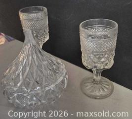 MaxSold Auction: Clear Glass/Crystal Goblets (2) & Covered Candy Dish - Lakeshore (Ontario, Canada) PARTNER MANAGED Downsizing Online Auction - County Road 42