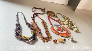 MaxSold Auction: Costume Jewelry Lot: Necklaces, Bracelet, Earrings, Brooch - Lakeshore (Ontario, Canada) PARTNER MANAGED Downsizing Online Auction - County Road 42