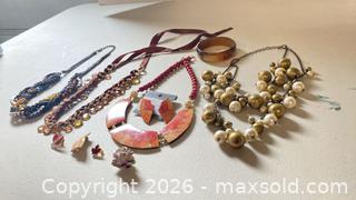 MaxSold Auction: Costume Jewelry Lot: Necklaces, Bracelet, Earrings, Brooch - Lakeshore (Ontario, Canada) PARTNER MANAGED Downsizing Online Auction - County Road 42