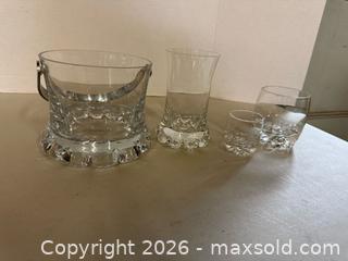 MaxSold Auction: Crown Royal Glass Ice Bucket with Handle, Rocks Glass & Shot Glass - Lakeshore (Ontario, Canada) PARTNER MANAGED Downsizing Online Auction - County Road 42