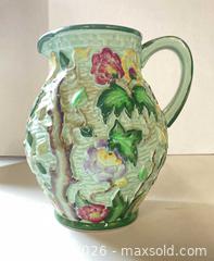 MaxSold Auction: E. Radford Seafoam Floral Ceramic Pitcher, Medium - Lakeshore (Ontario, Canada) PARTNER MANAGED Downsizing Online Auction - County Road 42