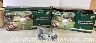 MaxSold Auction: Emerald Solar-Powered Garden Path Lights (20 Pack), swivel caster wheels - Lakeshore (Ontario, Canada) PARTNER MANAGED Downsizing Online Auction - County Road 42