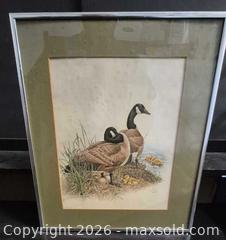 MaxSold Auction: Glen Loates Original Painting of Canada Geese & Goslings (1982) - Lakeshore (Ontario, Canada) PARTNER MANAGED Downsizing Online Auction - County Road 42