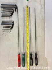 MaxSold Auction:  Hex Wrenches, Long-Shaft Screwdrivers and Stanley Claw Hammer - Lakeshore (Ontario, Canada) PARTNER MANAGED Downsizing Online Auction - County Road 42