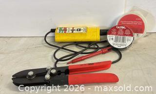 MaxSold Auction: Ideal Voltage Tester, Wiss HC-5 Pliers & Globe Vinyl Tape - Lakeshore (Ontario, Canada) PARTNER MANAGED Downsizing Online Auction - County Road 42