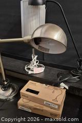 MaxSold Auction: IKEA JANSJÖ Metal Desk/Table Lamps, Silver & Black (Lot of 5) - Lakeshore (Ontario, Canada) PARTNER MANAGED Downsizing Online Auction - County Road 42