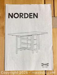 MaxSold Auction: IKEA NORDEN Drop-Leaf Gateleg Table, Solid Light Wood - Lakeshore (Ontario, Canada) PARTNER MANAGED Downsizing Online Auction - County Road 42