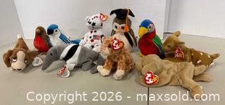 MaxSold Auction: Lot of 10 Vintage Ty Beanie Babies with Original Swing Tags - Lakeshore (Ontario, Canada) PARTNER MANAGED Downsizing Online Auction - County Road 42
