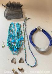 MaxSold Auction: Lot of 3 Necklaces with Earrings, Blue/Turquoise/Green - Lakeshore (Ontario, Canada) PARTNER MANAGED Downsizing Online Auction - County Road 42