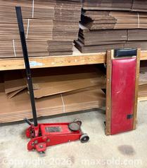 MaxSold Auction: Mechanic's Creeper and Hydraulic Floor Jack, Wood & Steel - Lakeshore (Ontario, Canada) PARTNER MANAGED Downsizing Online Auction - County Road 42