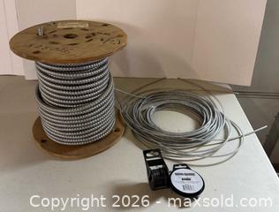 MaxSold Auction: Mixed Electrical Cables: 12/3 Armored BX,  Cable & Strapping - Lakeshore (Ontario, Canada) PARTNER MANAGED Downsizing Online Auction - County Road 42
