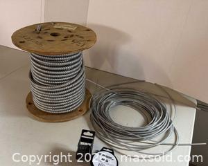 MaxSold Auction: Mixed Electrical Cables: 12/3 Armored BX,  Cable & Strapping - Lakeshore (Ontario, Canada) PARTNER MANAGED Downsizing Online Auction - County Road 42