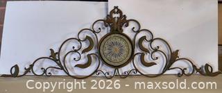 MaxSold Auction: Ornate Antique Bronze Metal  Wall Decor, 56" x 19" - Lakeshore (Ontario, Canada) PARTNER MANAGED Downsizing Online Auction - County Road 42