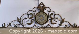 MaxSold Auction: Ornate Antique Bronze Metal  Wall Decor, 56" x 19" - Lakeshore (Ontario, Canada) PARTNER MANAGED Downsizing Online Auction - County Road 42