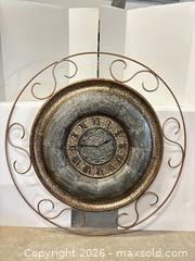 MaxSold Auction: Ornate Antique Gold/Bronze Metal Wall Clock, 42 in - Lakeshore (Ontario, Canada) PARTNER MANAGED Downsizing Online Auction - County Road 42