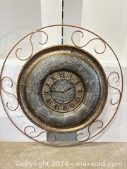 MaxSold Auction: Ornate Antique Gold/Bronze Metal Wall Clock, 42 in - Lakeshore (Ontario, Canada) PARTNER MANAGED Downsizing Online Auction - County Road 42