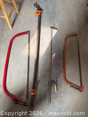MaxSold Auction: Pipe Clamp, Long Bar Clamp, 2 Bow Saw Frames - Lakeshore (Ontario, Canada) PARTNER MANAGED Downsizing Online Auction - County Road 42