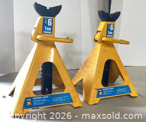 MaxSold Auction: Power Fist 6 Ton Steel Jack Stands (Pair) - Lakeshore (Ontario, Canada) PARTNER MANAGED Downsizing Online Auction - County Road 42