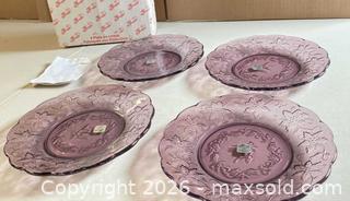 MaxSold Auction: Princess House Fantasia Purple Amethyst Pressed Crystal Plates, 9in (4) - Lakeshore (Ontario, Canada) PARTNER MANAGED Downsizing Online Auction - County Road 42