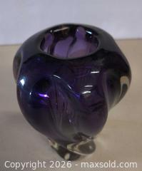 MaxSold Auction: Purple Amethyst Art Glass Vase (Murano Style) - Lakeshore (Ontario, Canada) PARTNER MANAGED Downsizing Online Auction - County Road 42