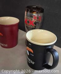 MaxSold Auction: Set of 2 Guinness & 1 Dos Equis Drinkware - Ceramic Mug & Pint Glass - Lakeshore (Ontario, Canada) PARTNER MANAGED Downsizing Online Auction - County Road 42