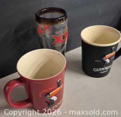 MaxSold Auction: Set of 2 Guinness & 1 Dos Equis Drinkware - Ceramic Mug & Pint Glass - Lakeshore (Ontario, Canada) PARTNER MANAGED Downsizing Online Auction - County Road 42