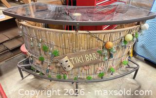 MaxSold Auction: Tiki Bar with Bamboo Skirting, Glass/Acrylic Top & Shelves - Lakeshore (Ontario, Canada) PARTNER MANAGED Downsizing Online Auction - County Road 42