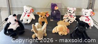 MaxSold Auction: Ty Beanie Babies Plush Toy Lot of 9 (1990s) - Lakeshore (Ontario, Canada) PARTNER MANAGED Downsizing Online Auction - County Road 42