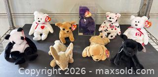 MaxSold Auction: Ty Beanie Babies Plush Toy Lot of 9 (1990s) - Lakeshore (Ontario, Canada) PARTNER MANAGED Downsizing Online Auction - County Road 42