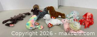 MaxSold Auction: Ty Beanie Babies Sea Creature Lot of 9, 1990s - Lakeshore (Ontario, Canada) PARTNER MANAGED Downsizing Online Auction - County Road 42